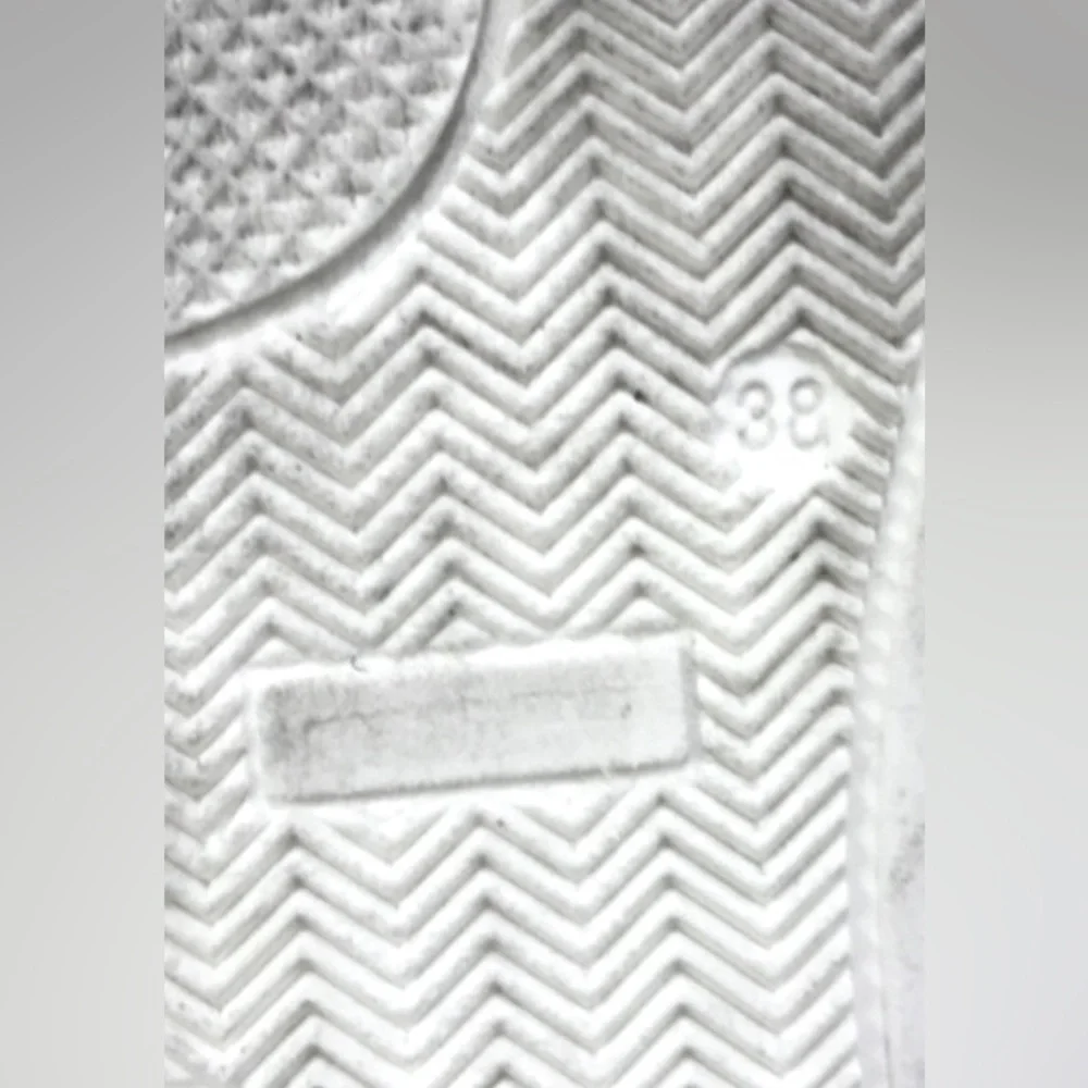 Love Moschino Leather platform sneakers Silver Glitter on White  EU 38 = US 7.5